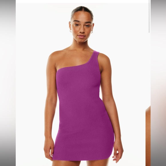 Babaton Sculpt Knit One Shoulder Dress - Black - Picture 2 of 5